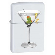 Зажигалка Zippo Martini White Matte 28271 Зажигалка Zippo Martini White Matte 28271