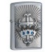 Зажигалка Zippo Cross And Crown Emblem Street Chrome (24875)