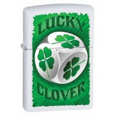 Зажигалка Zippo Clover Dice White Matte (28298)