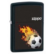 Зажигалка Zippo Soccer Black Matte 28302 Зажигалка Zippo Soccer Black Matte 28302