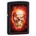 Зажигалка Zippo Burning Skull Black Matte (28307)