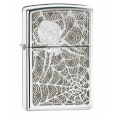 Зажигалка Zippo Hidden Spider High Polish Chrome 28052