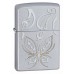 Зажигалка Zippo Golden Butterfly Satin Chrome 24339