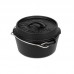 Казан-жаровня чугунная Petromax Dutch Oven ft1 плоское дно 0,9 л