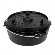 Казан-жаровня чугунная Petromax Dutch Oven ft6 плоское дно 5,5 л