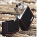 Зажигалка Zippo Black Matte With Logo & Border (218ZB)